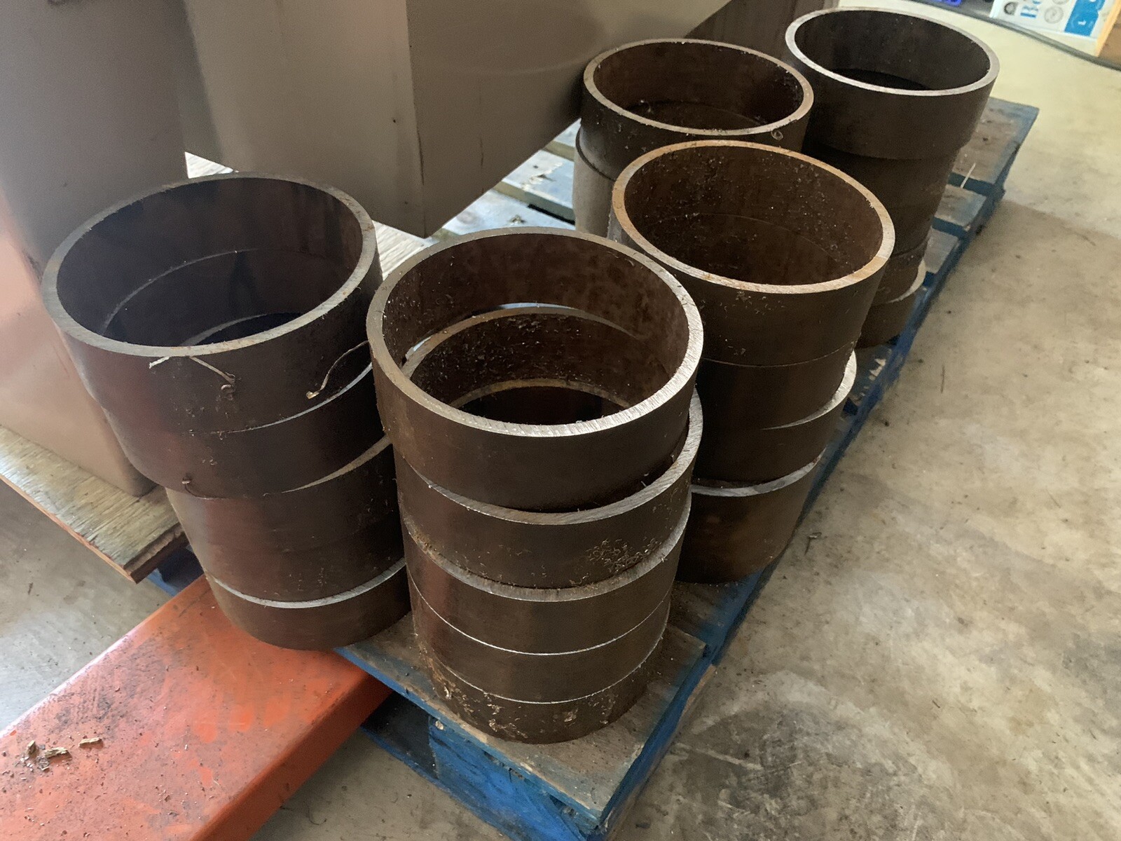 Steel Pipe Collar 8” X 2” Schedule 40 For Welding CouponsS Set Of 9 Rings