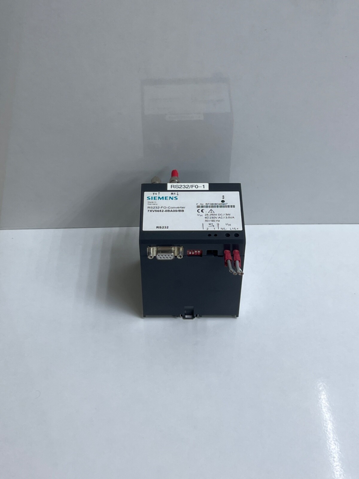 SIEMENS RS232-FO-CONVERTER 7XV5652-0BA00/BB