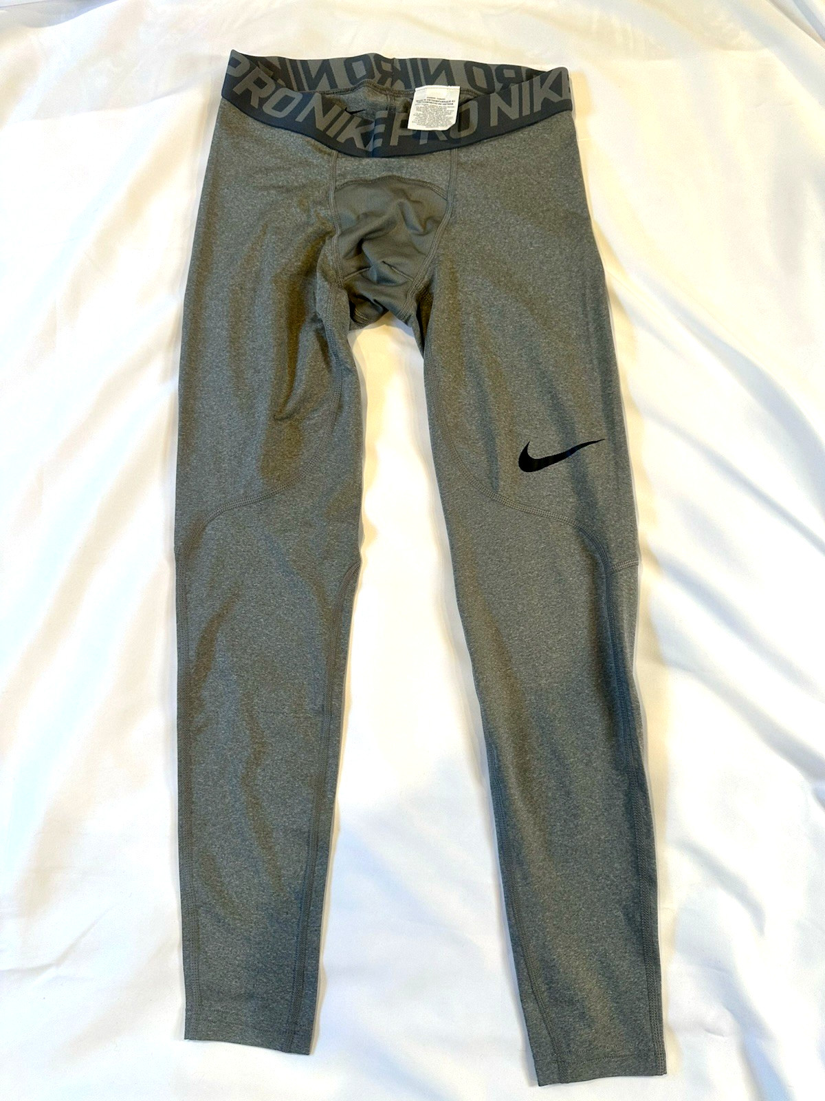 Nike Pro Dri-FIT Men\'s S Gray Compression Leggings Pull-On 29\