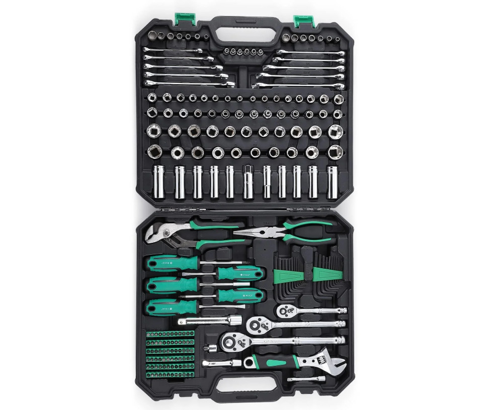 BIG DEAL Garvee 213-Piece SAE Metric Socket Set Household Tool Kit