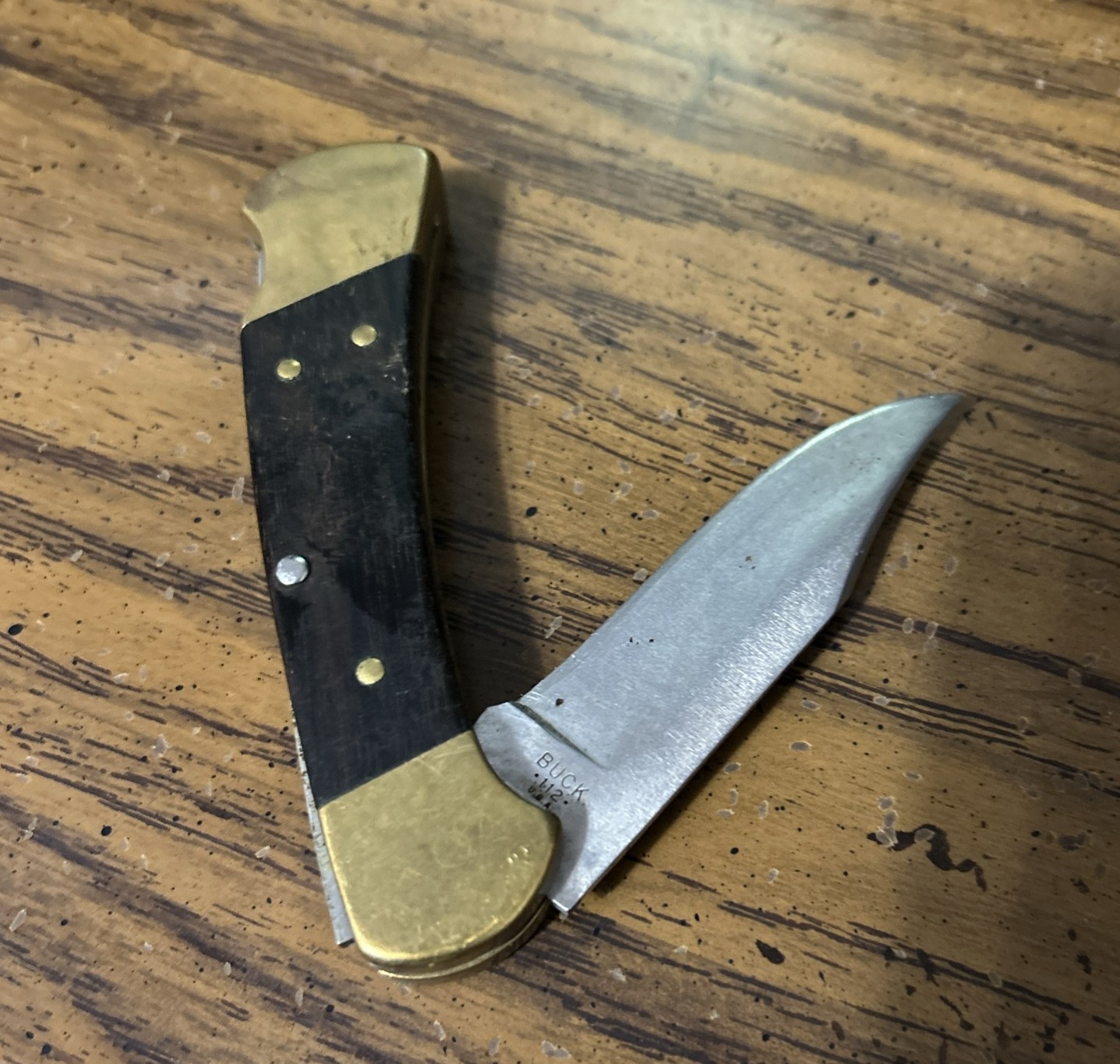 Vintage Buck Knife 112 Ranger 3 Dot Lockback Folding Pocket Knife USA