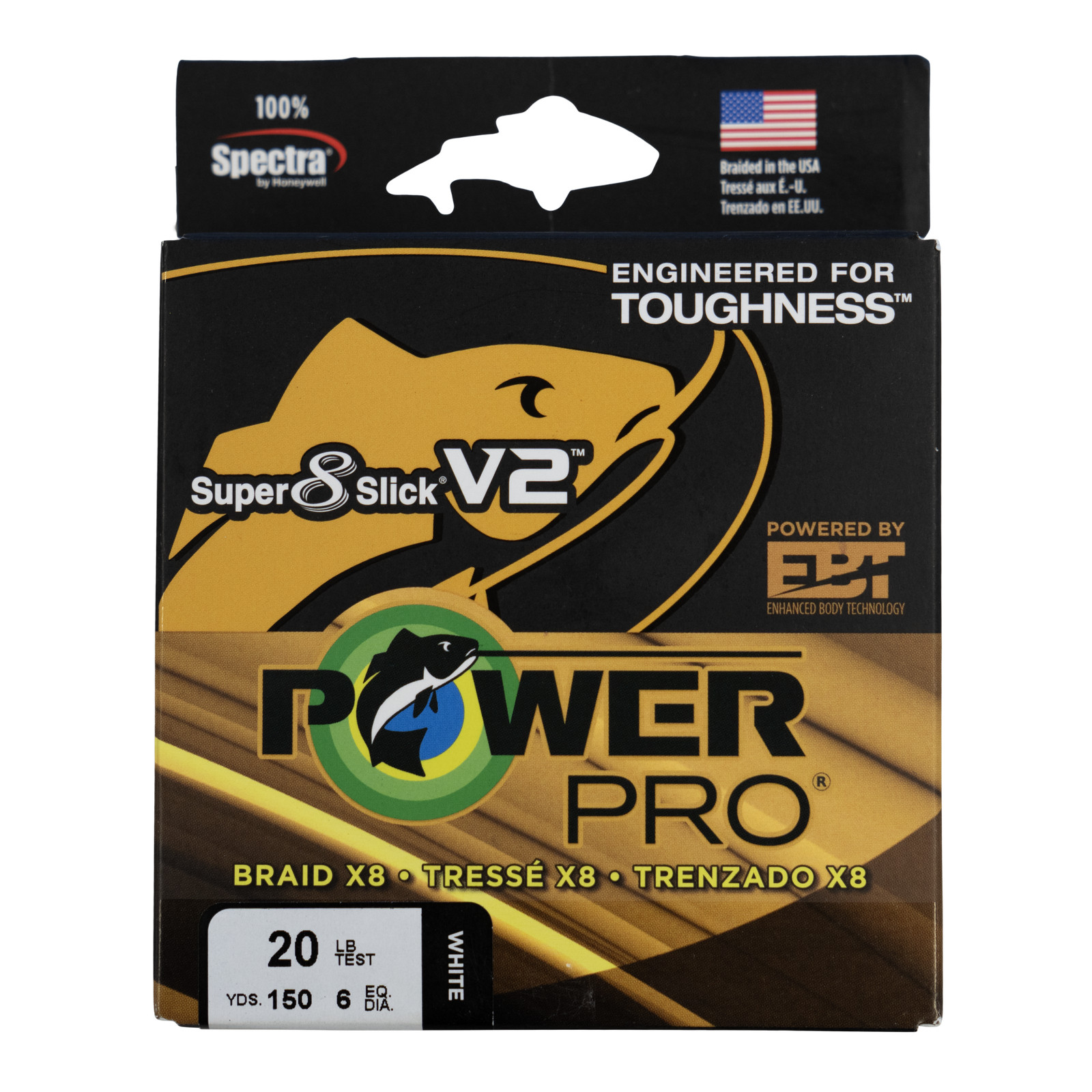 PowerPro Super 8 Slick V2 Braided Fishing Line - White - 30lb - 300yd/274m (3... PowerPro Super 8 Slick V2 Braided Fishing Line - White - 30lb - 300yd/274m (3...