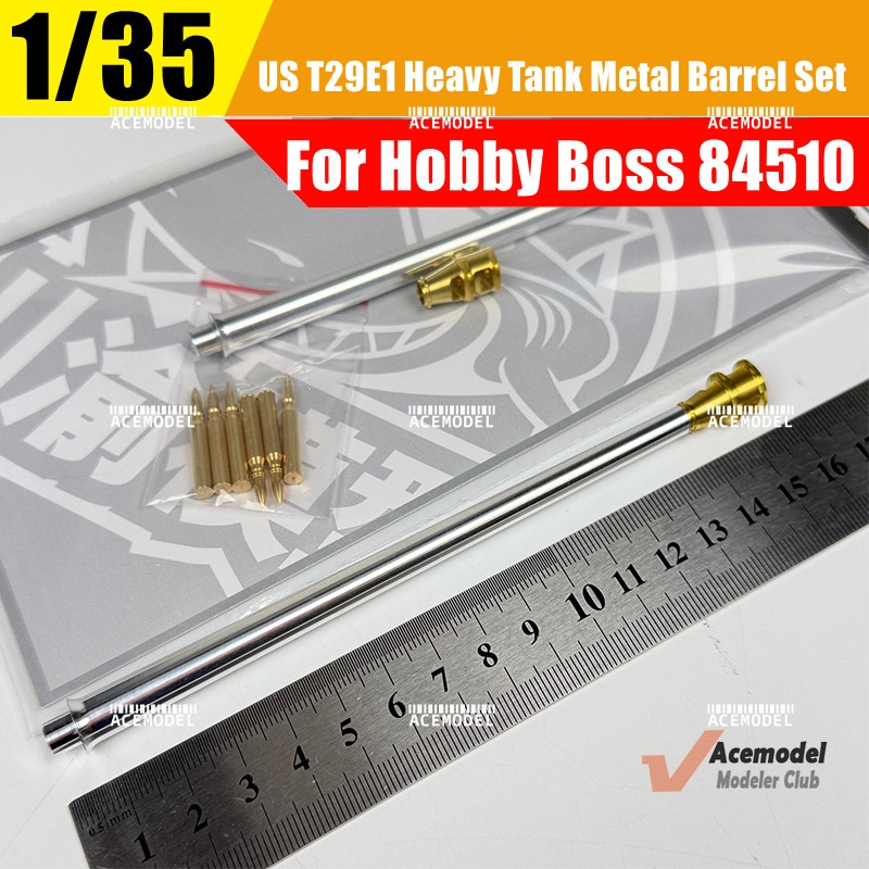 1/35 US T29E1 Heavy Tank Metal Muzzle Brake&Barrel Upgrades for Hobby Boss 84510