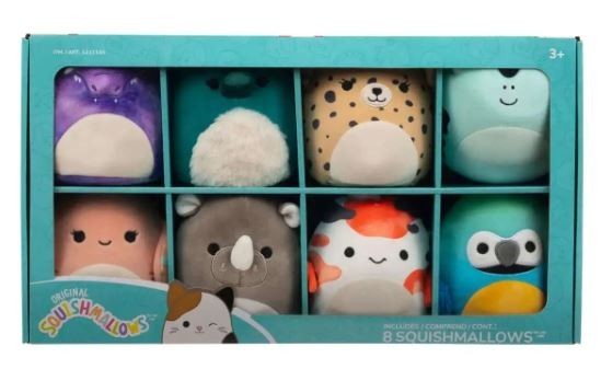 Squishmallows Mini 5” 8-Pack Exotic Animals Plush Set Gift Box BRAND NEW PACKAGE