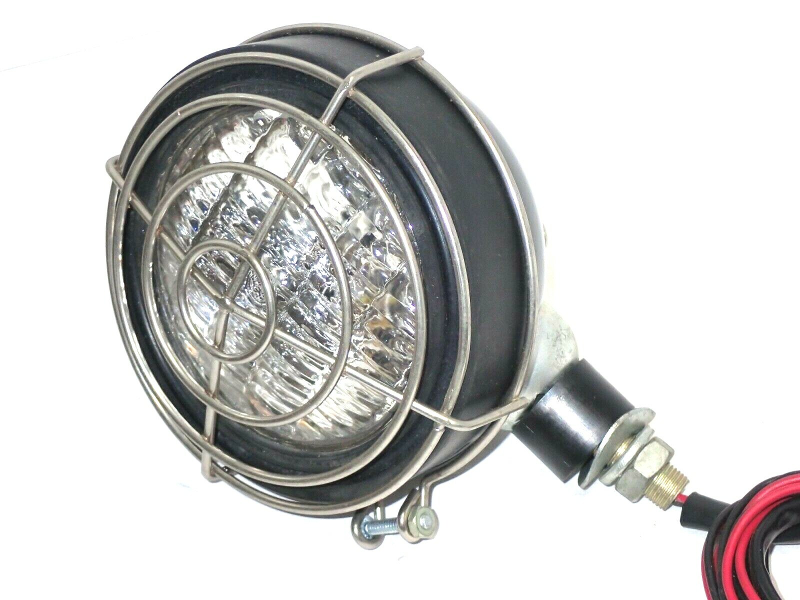 NOS NEW Vintage STEWART WARNER HEAD Lamp w/ Guard 48V NOS NEW Vintage STEWART WARNER HEAD Lamp w/ Guard 48V