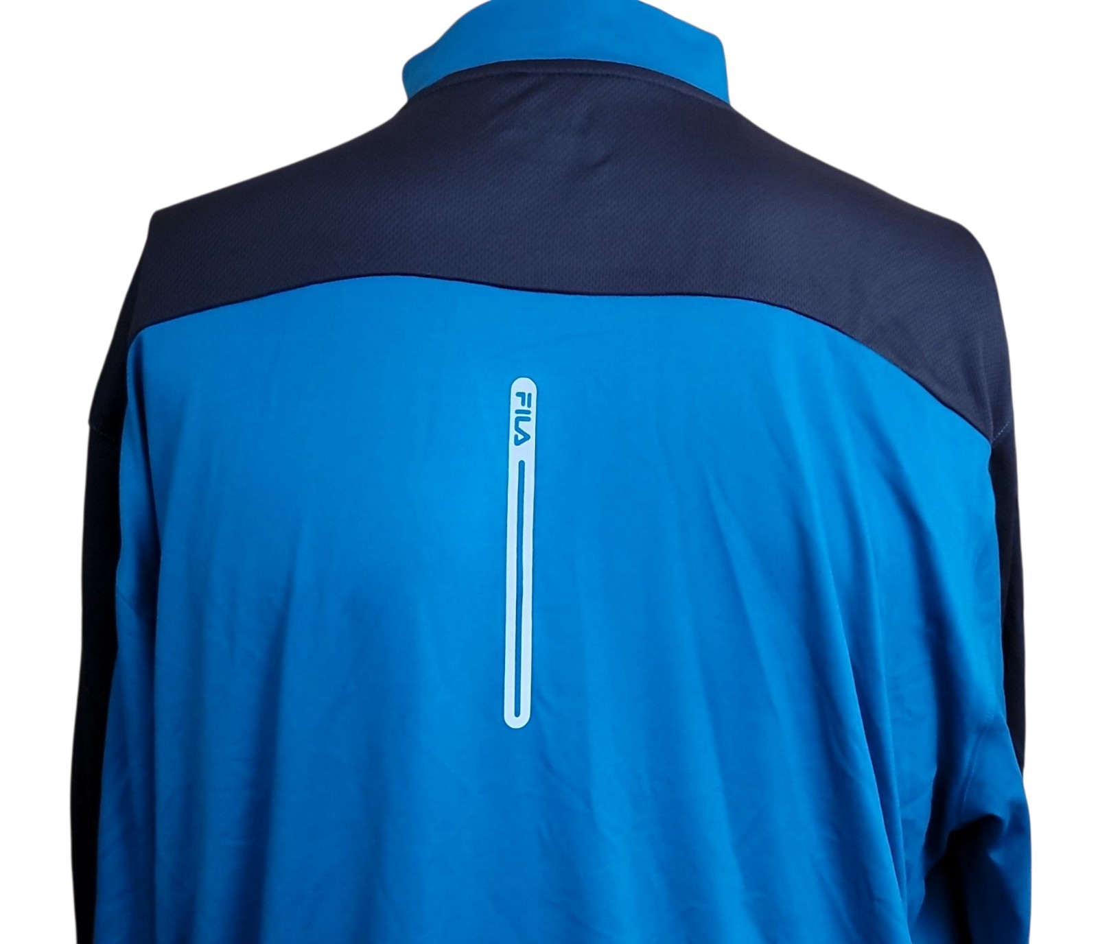 NWT Fila Performa Energy Mens L Base Layer Long Sleeve Teal Athletic Workout Top