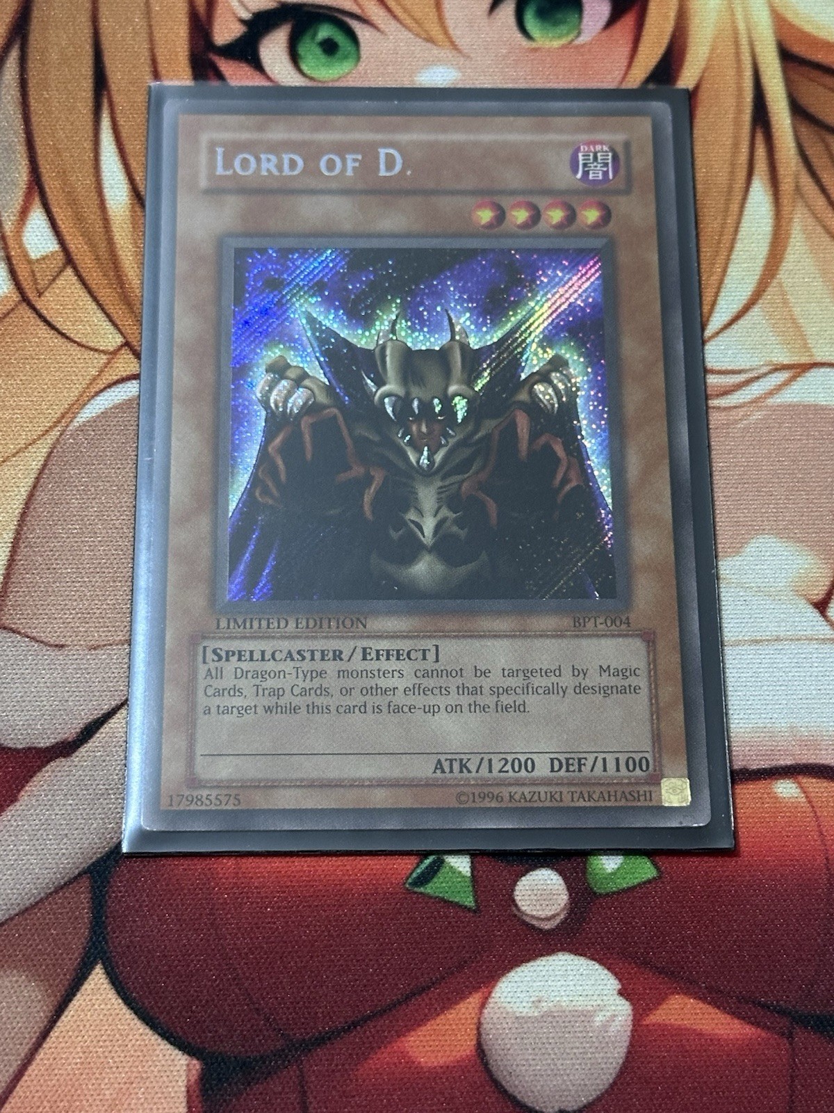 Lord of D - Yugioh Collector Tin Promo #BPT-004 2002 Vintage Secret Rare HP