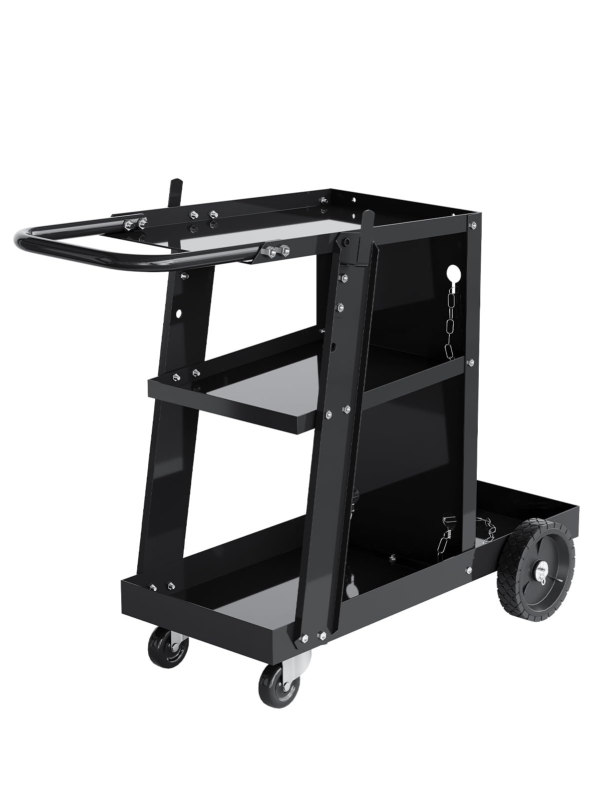 Welding Cart 3-Tier Heavy Duty 400 Lbs 360° Swivel Wheels TIG MIG Plasma Cutter Welding Cart 3-Tier Heavy Duty 400 Lbs 360° Swivel Wheels TIG MIG Plasma Cutter