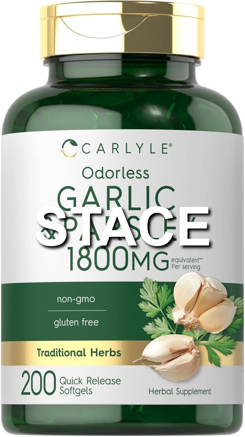 200 Cápsulas de Ajo y Perejil Sin Olor Suplemento Herbal Calidad Premium 200 Cápsulas de Ajo y Perejil Sin Olor Suplemento Herbal Calidad Premium