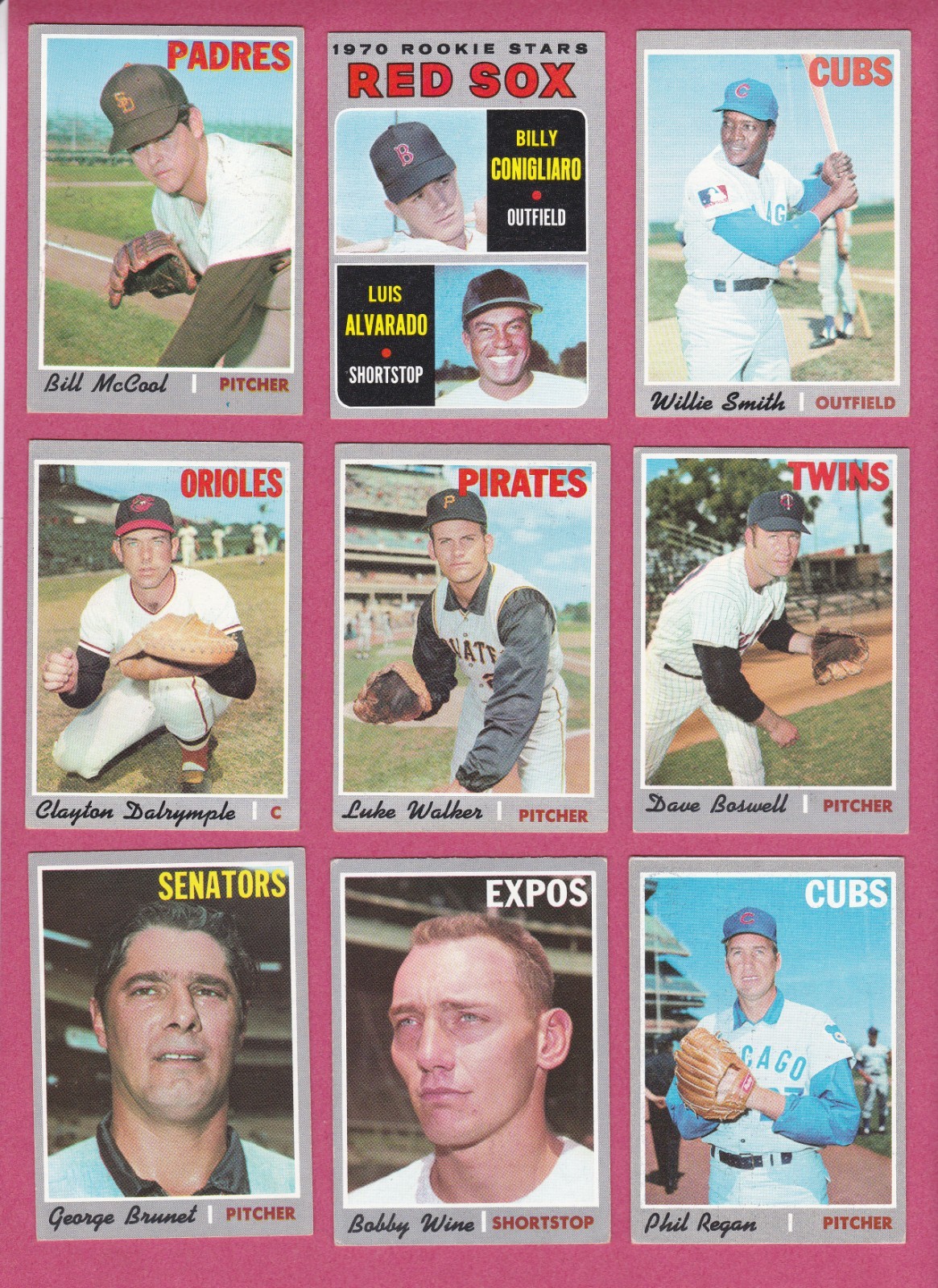 1970 Topps Baseball Cards #301-#583, VG to EX to EXMT commons
