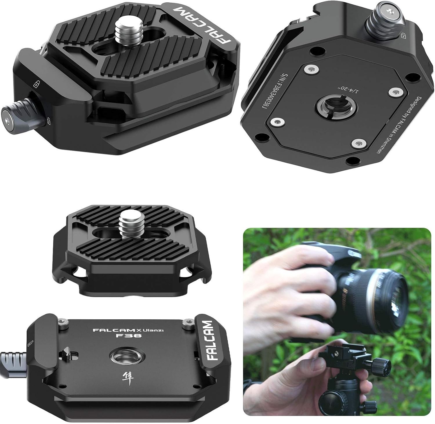 ULANZI F38 Camera Quick Release Plate w 1/4\ ULANZI F38 Camera Quick Release Plate w 1/4\