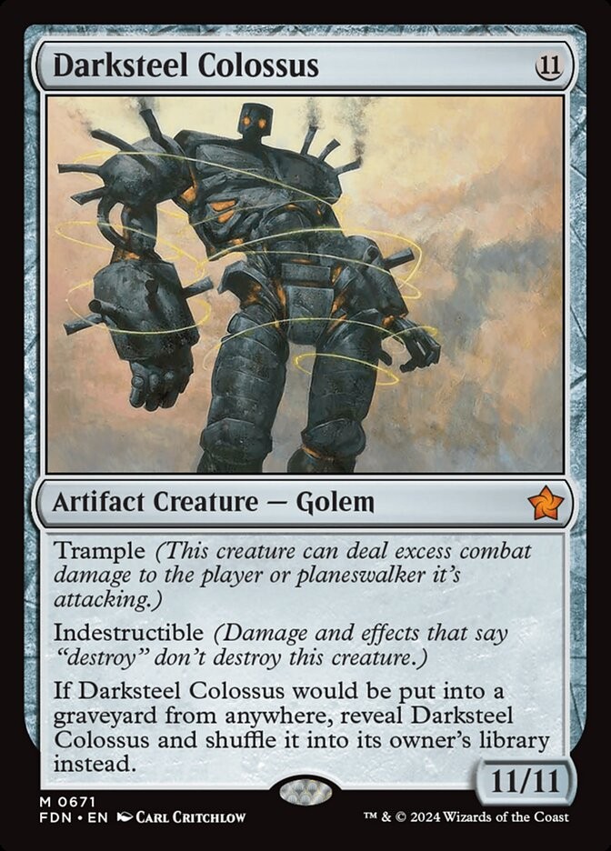 Darksteel Colossus 671 M FDN MTG NM
