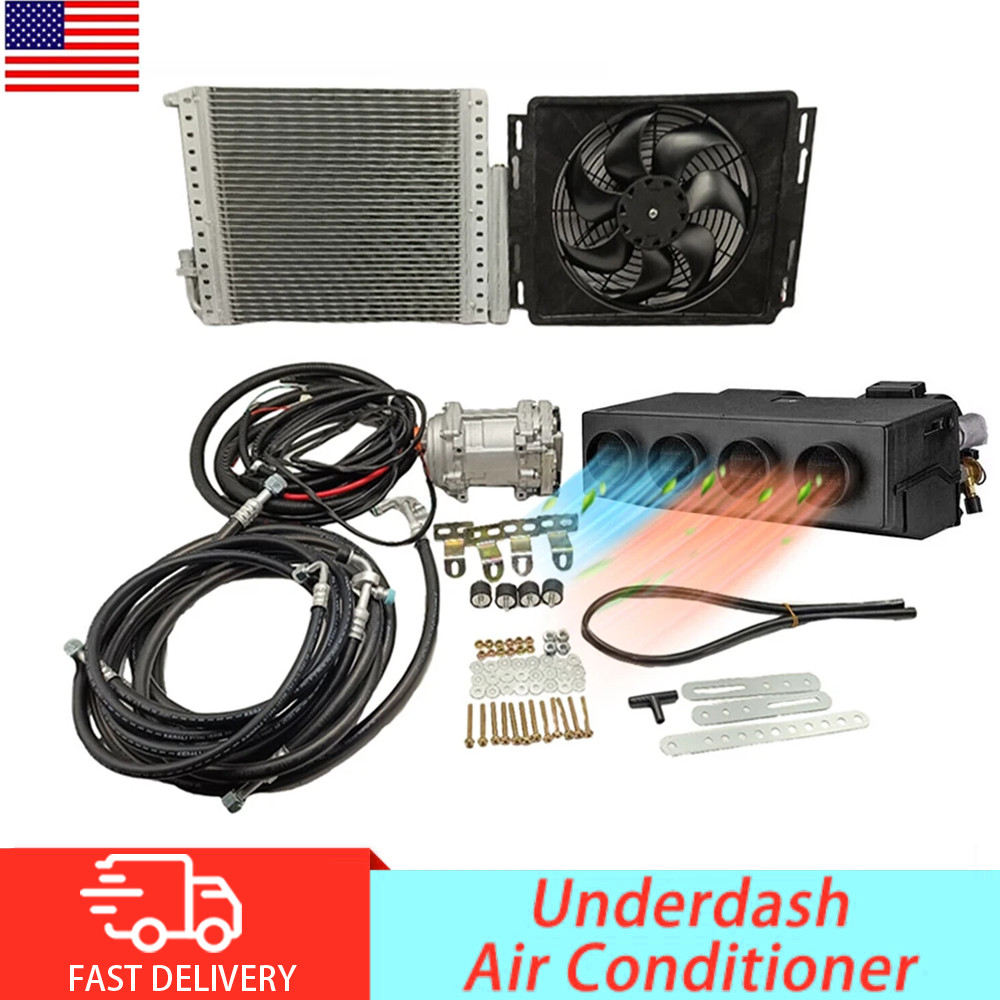 Heat & Cool 2in1 Under Dashboard AC kit 12V/24V Universal Car Air Conditioner
