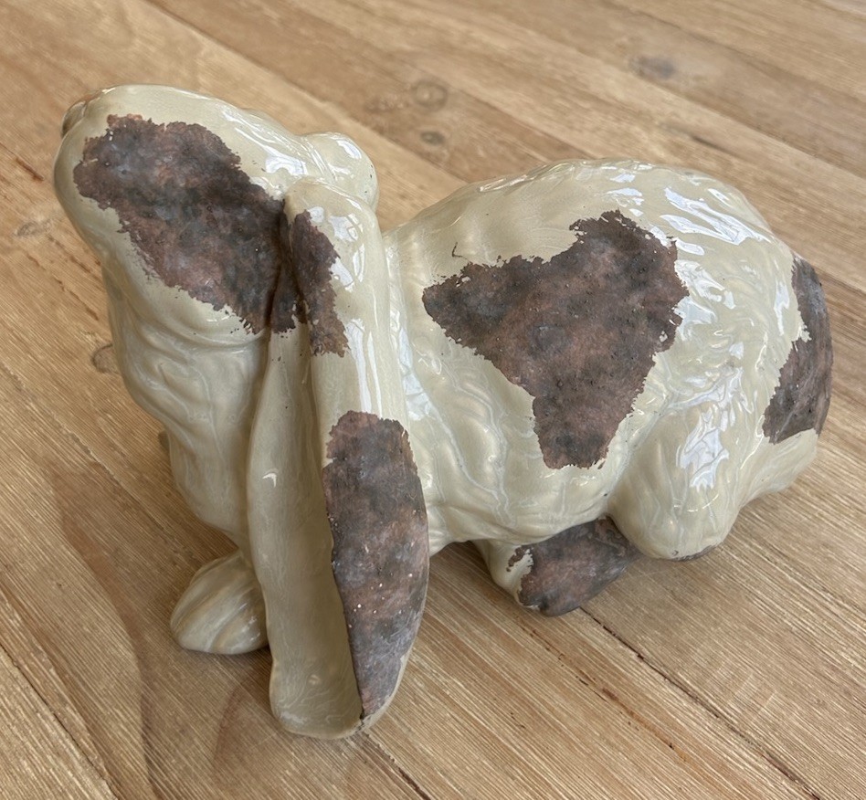 Vintage Ceramic Lop Bunny Rabbit Life size Classic Realistic Vintage Ceramic Lop Bunny Rabbit Life size Classic Realistic