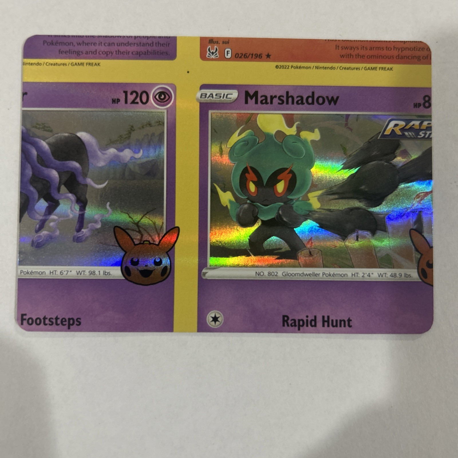 Pokemon Error Marshadow Holo Trick Or Trade Set NFC (non Factory Cut) - K214