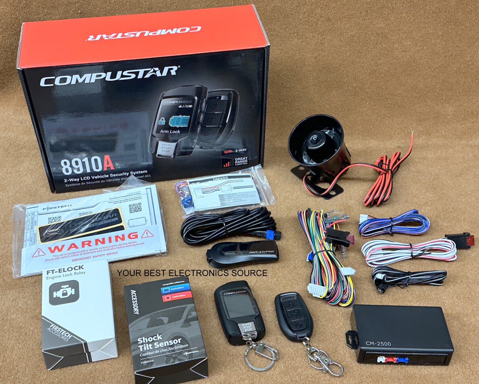 NEW Compustar CS8910-A, 2-Way Security/Alarm, Keyless Entry, LCD Remote NEW Compustar CS8910-A, 2-Way Security/Alarm, Keyless Entry, LCD Remote