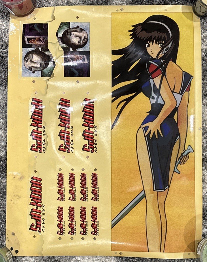 Hook Ups Skateboard Vintage Dream Girl 1996 Original Artwork Poster Jeremy Klein