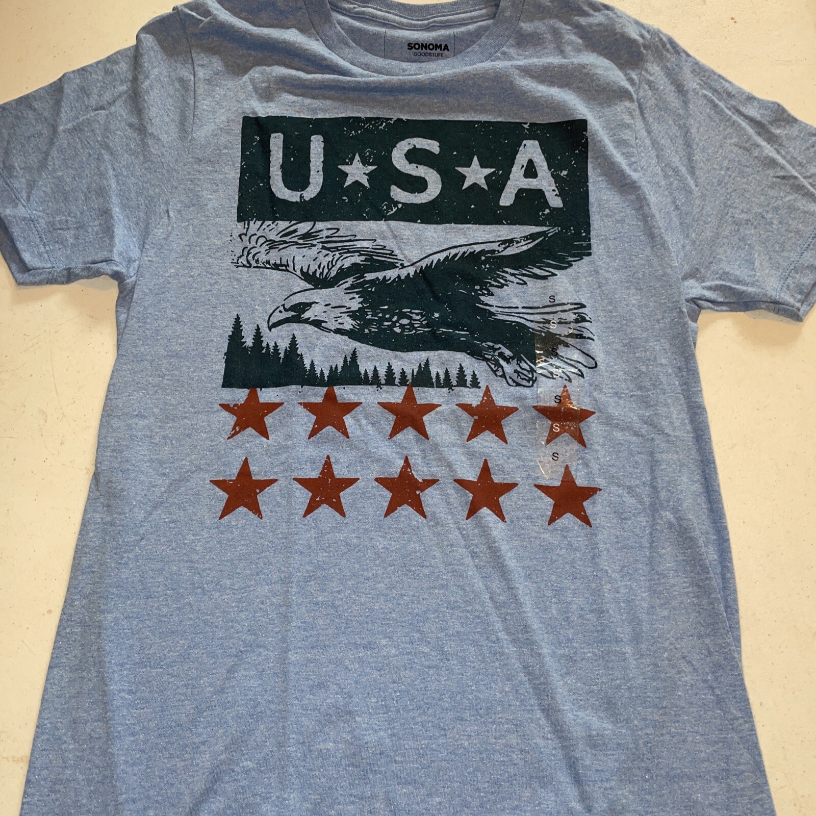 NWT SONOMA GRAPHIC CREW NECK TEE size Small