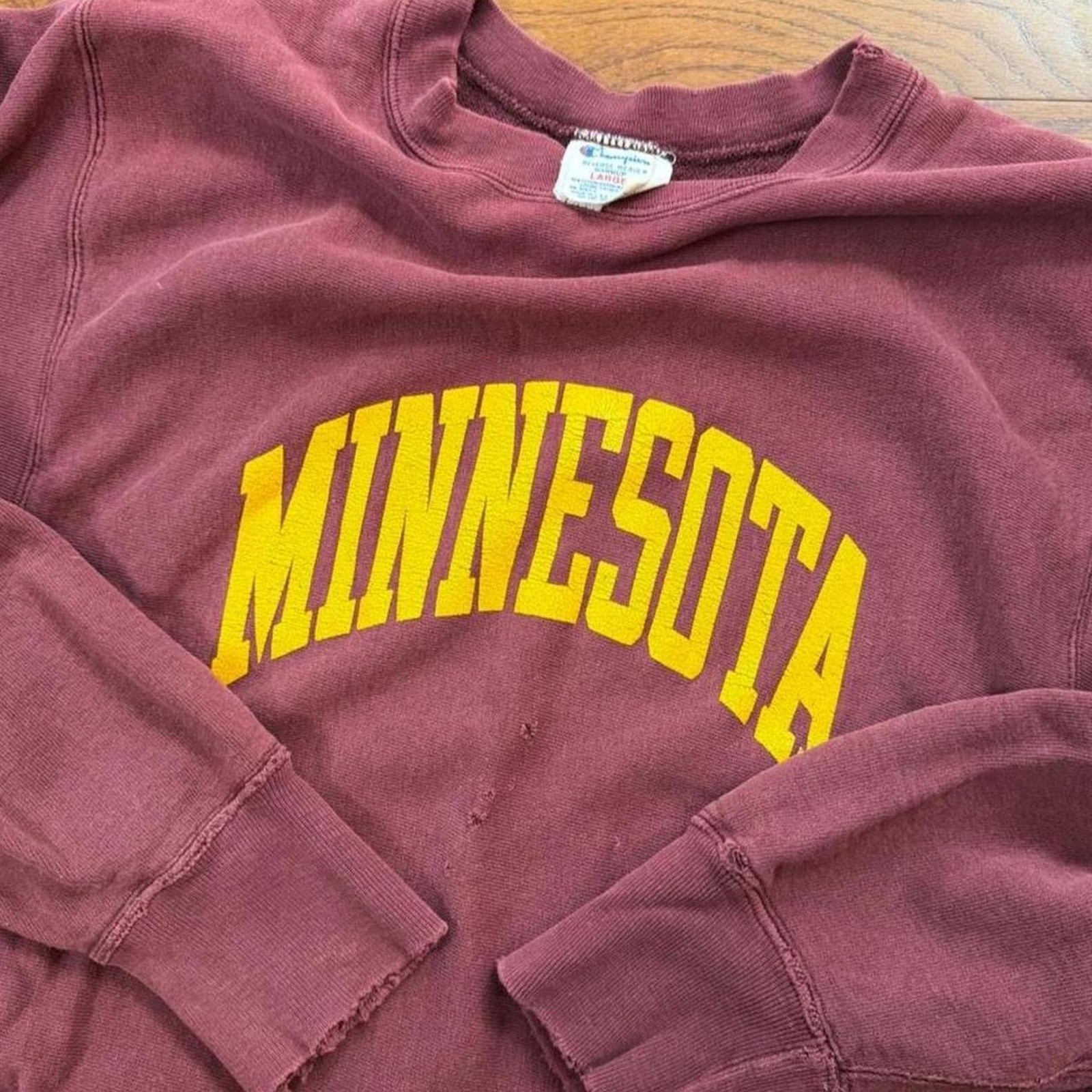 Vintage 80s Champion Reverse Weave Minnesota Sweatshirt Mens Large College Vintage 80s Champion Reverse Weave Minnesota Sweatshirt Mens Large College