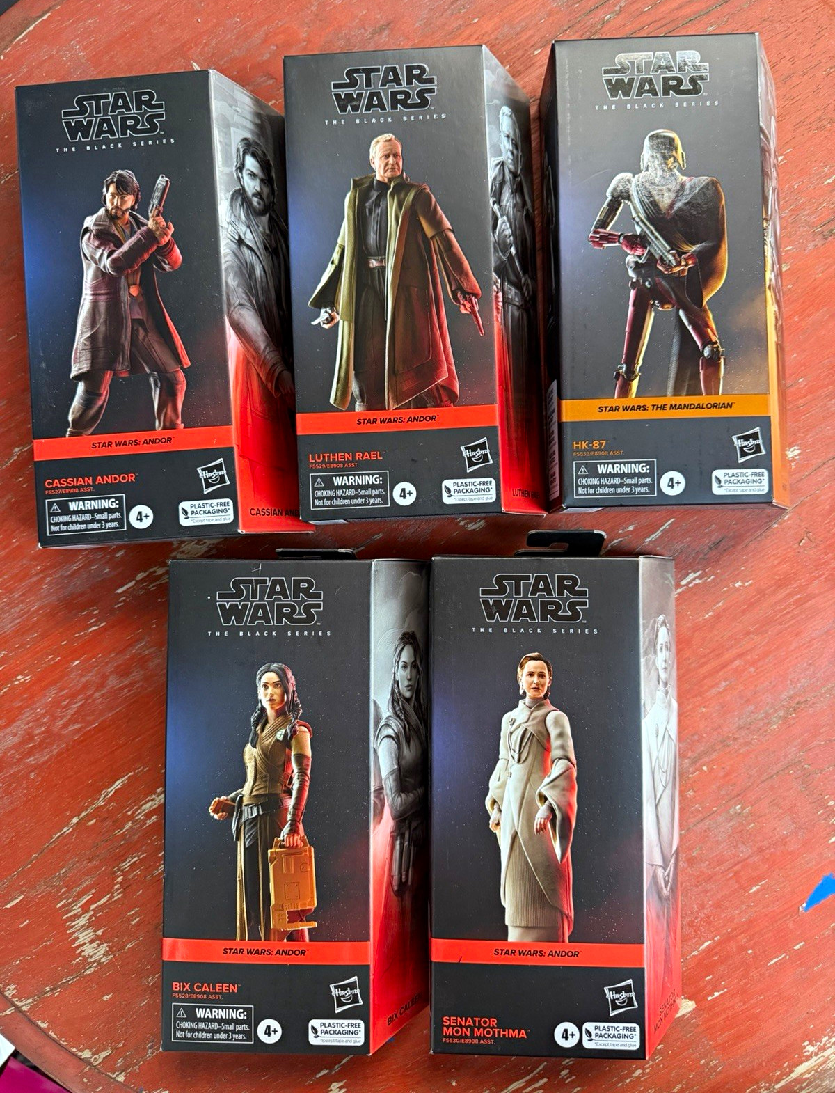 Hasbro Star Wars The Black Series 5-Figure Lot Cassian Andor Luthen HK-87 Hasbro Star Wars The Black Series 5-Figure Lot Cassian Andor Luthen HK-87