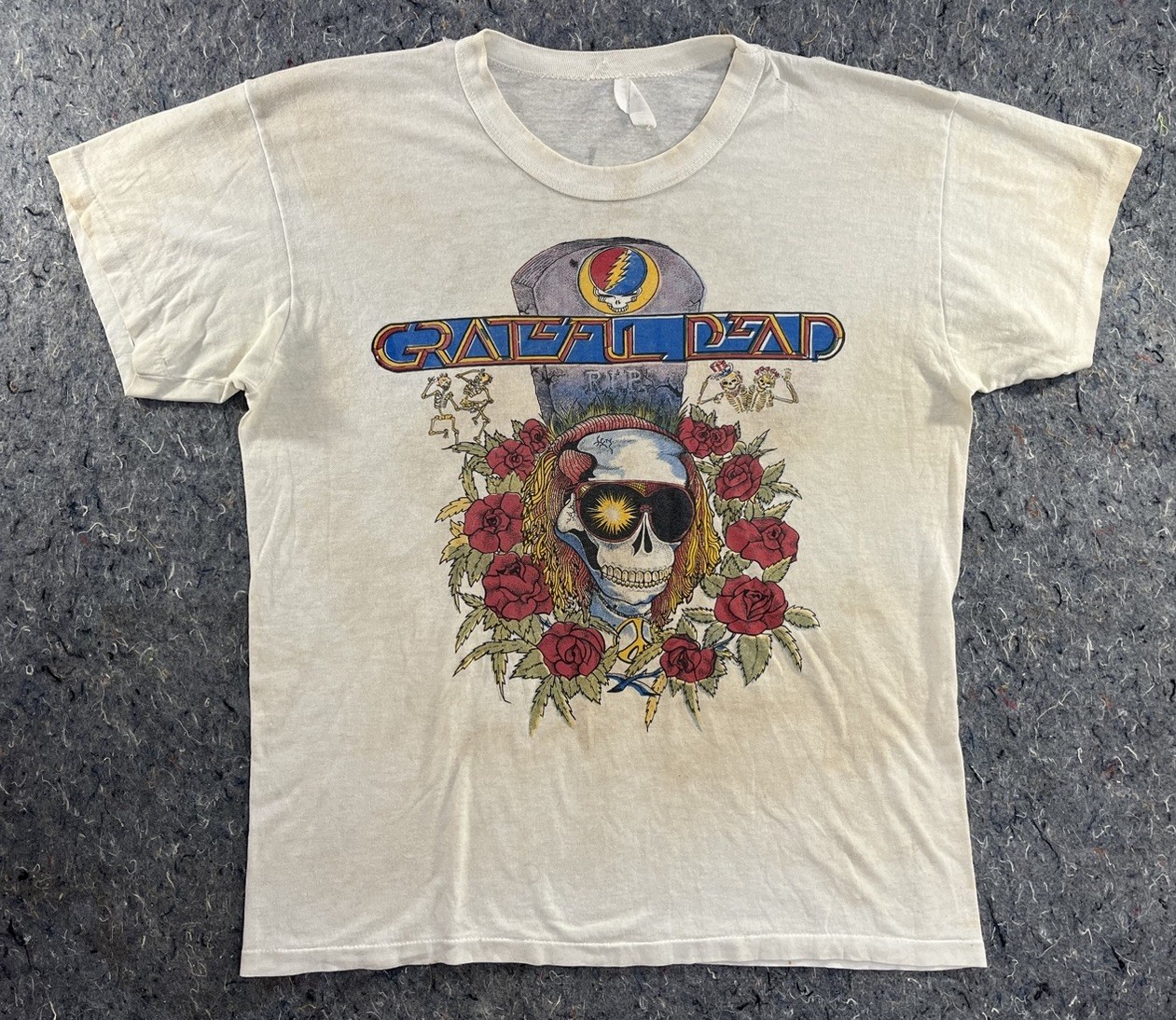 Vintage 1988-1989 Grateful Dead Winter Tour T-Shirt Tee Jays Large Dead Concert