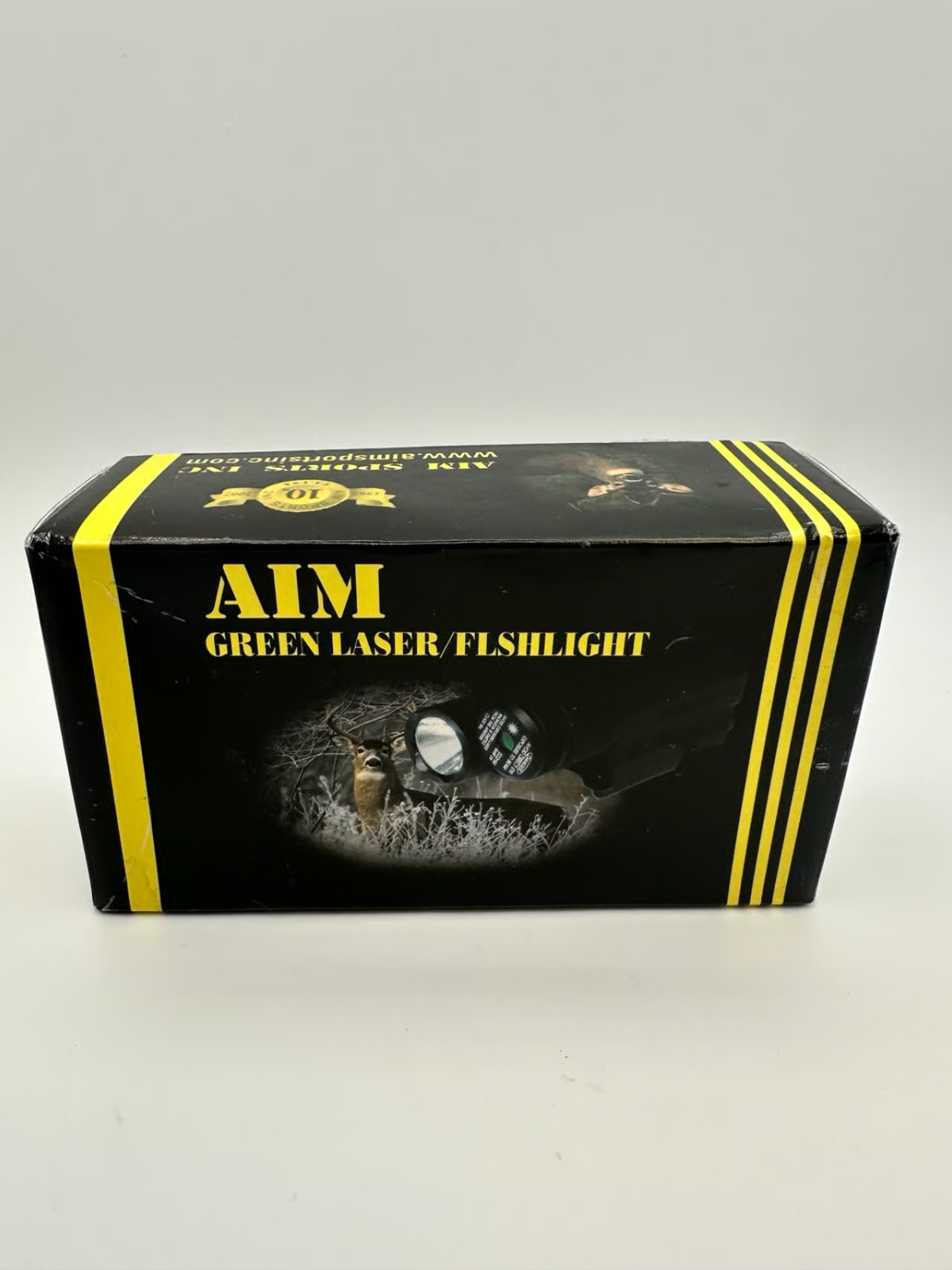 Aim Sports Inc LGFQ01 Tactical Green Laser Flashlight Combo with Mount