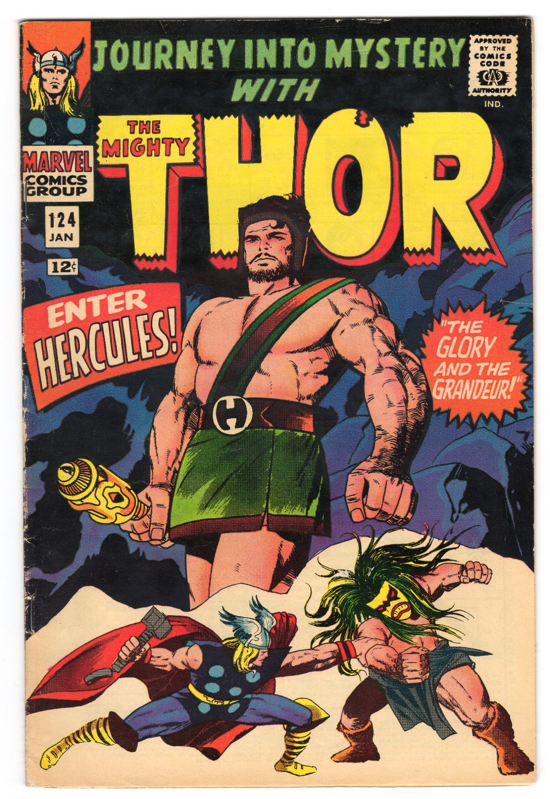 Journey Into Mystery 124 1966 Marvel Comics VG/F 5.0 Thor Zeus Odin Hercules