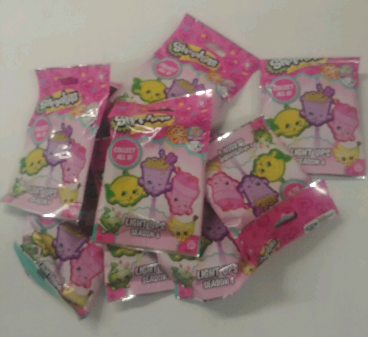 10x Shopkins Light Ups Season 6 Collect All 8 Factory Sealed Bags