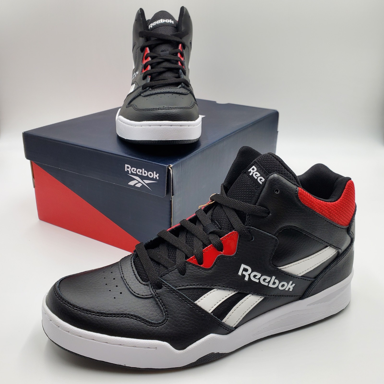 Reebok Royal BB4500 HI2 Men’s Basketball Shoes Black White Red CN6857 NEW