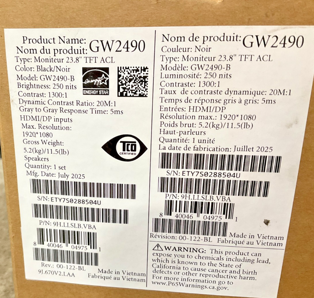 BenQ GW2490 23.8 BenQ GW2490 23.8