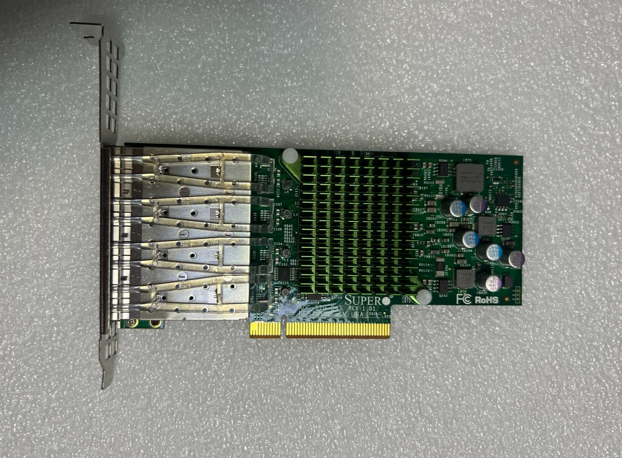 Supermicro AOC-STG-B4S 4 Port 10Gb SFP+ PCIe 3.0 Server NIC BCM57840S Chipset Supermicro AOC-STG-B4S 4 Port 10Gb SFP+ PCIe 3.0 Server NIC BCM57840S Chipset