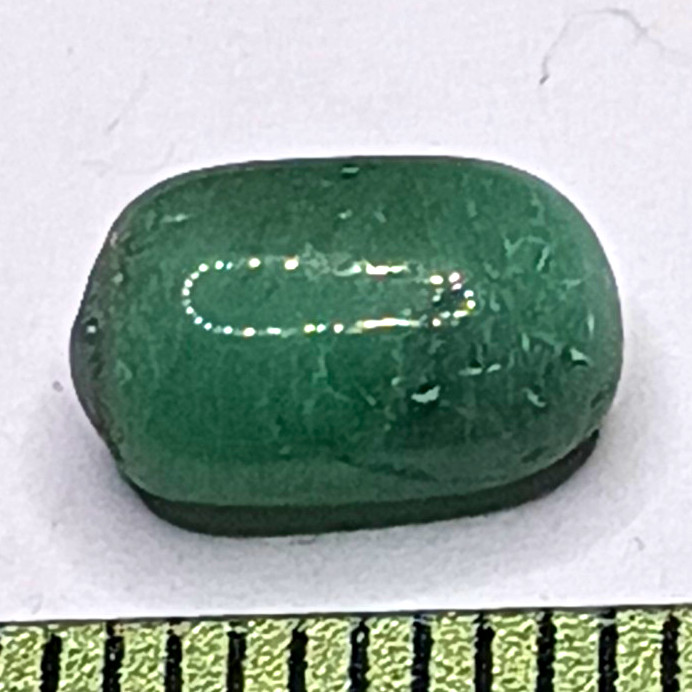 2.55 ct Green Emerald Handmade Cabochon 