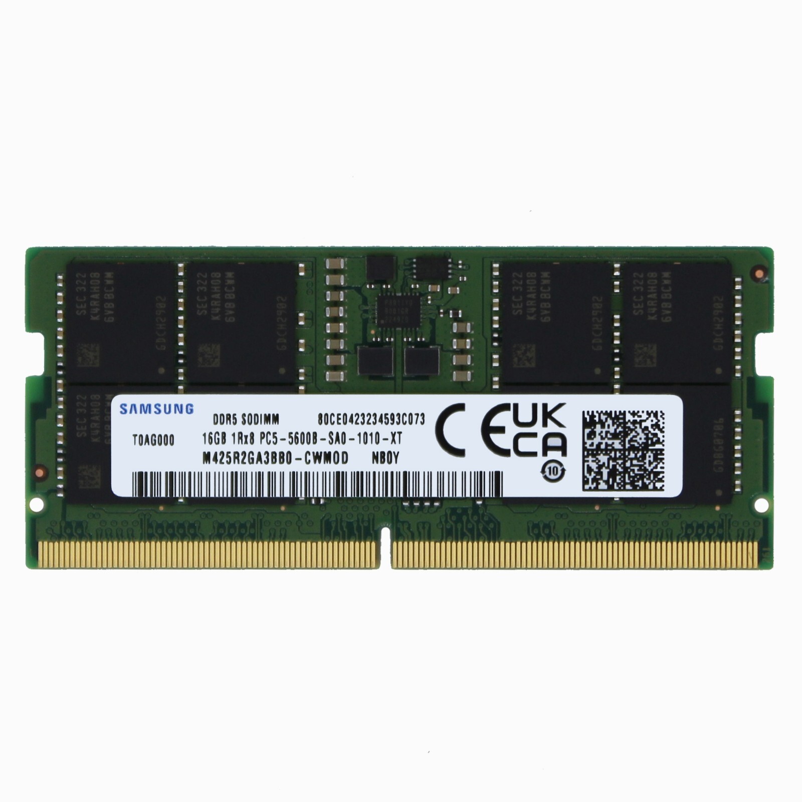 Samsung 1x16GB PC5-44800 DDR5 5600 MHz SODIMM Laptop Memory RAM M425R2GA3BB0-CWM