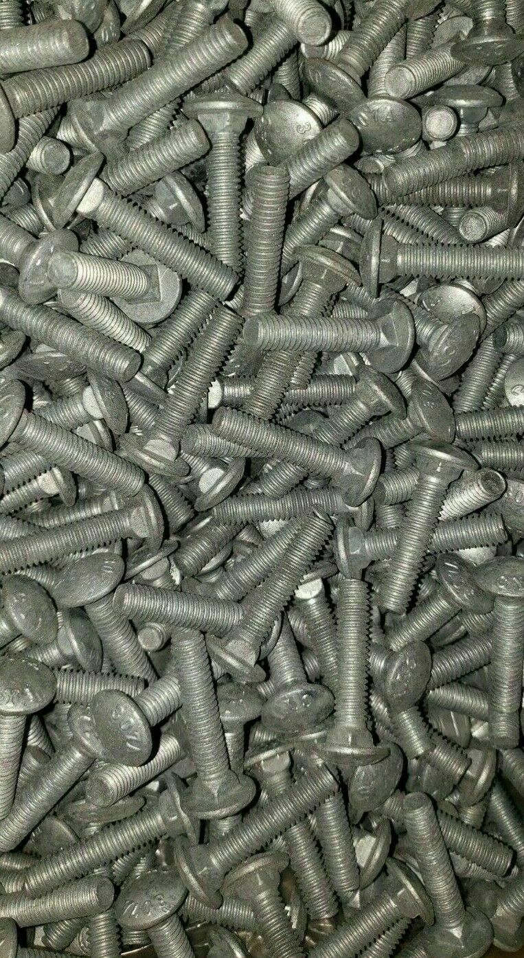 10 5/8-11 X 16 Steel Carriage Bolts Hot Dipped Galvanized