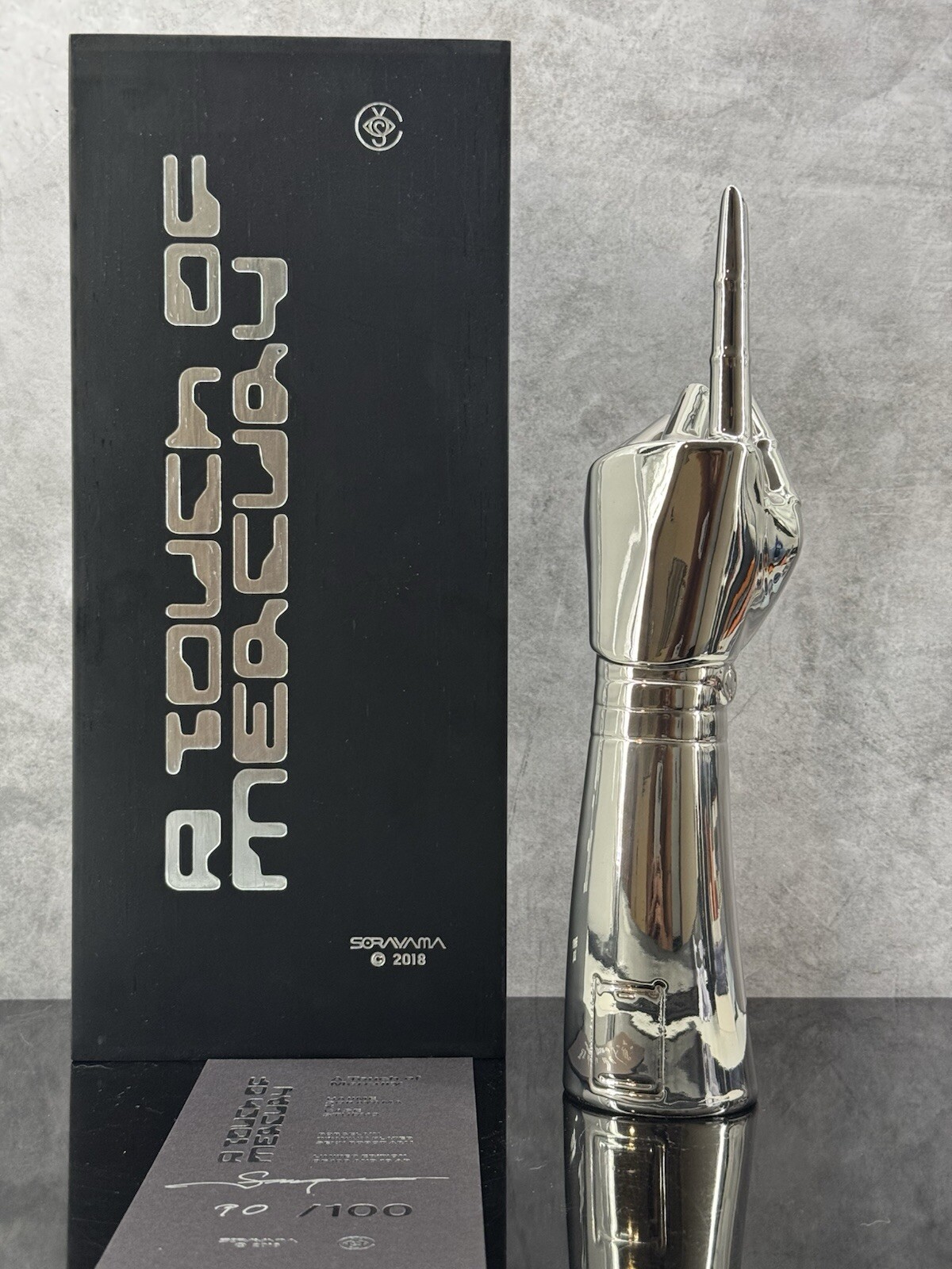 Hajime Sorayama 'A Touch Of Mercury' Titanium Plated Porcelain Case Studyo