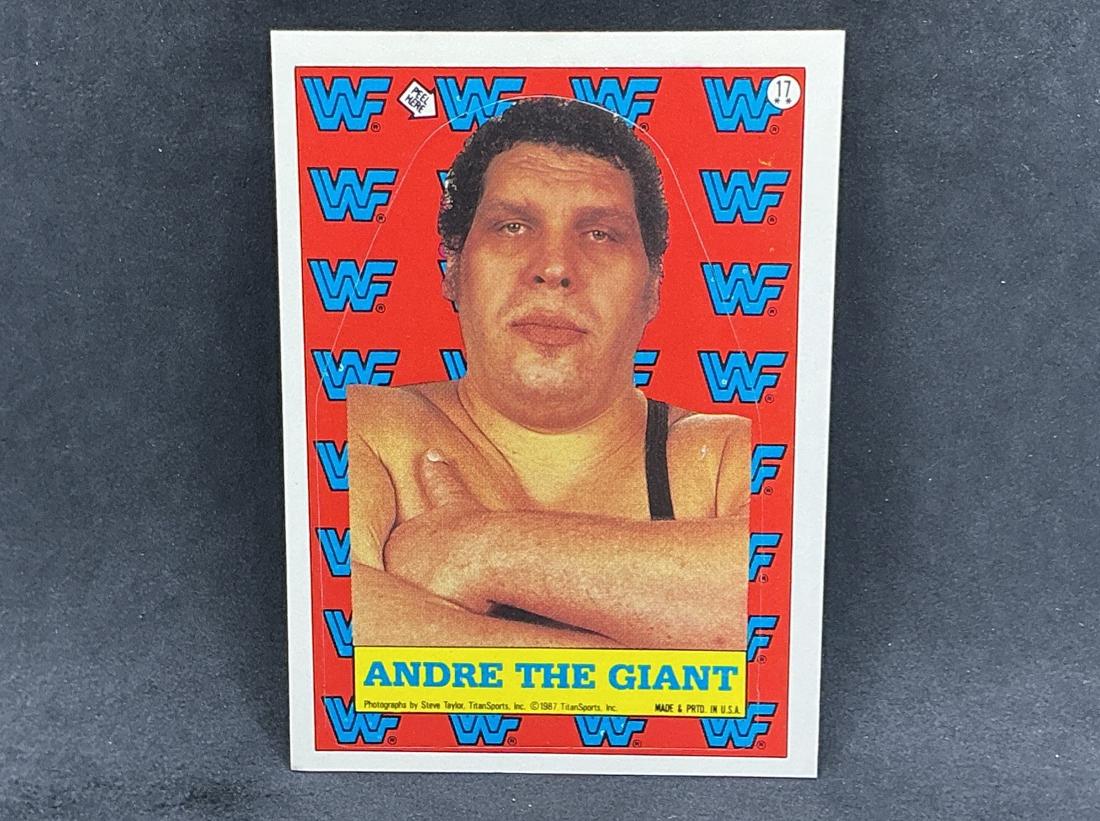 1987 Topps WWF - Stickers Andre the Giant #17