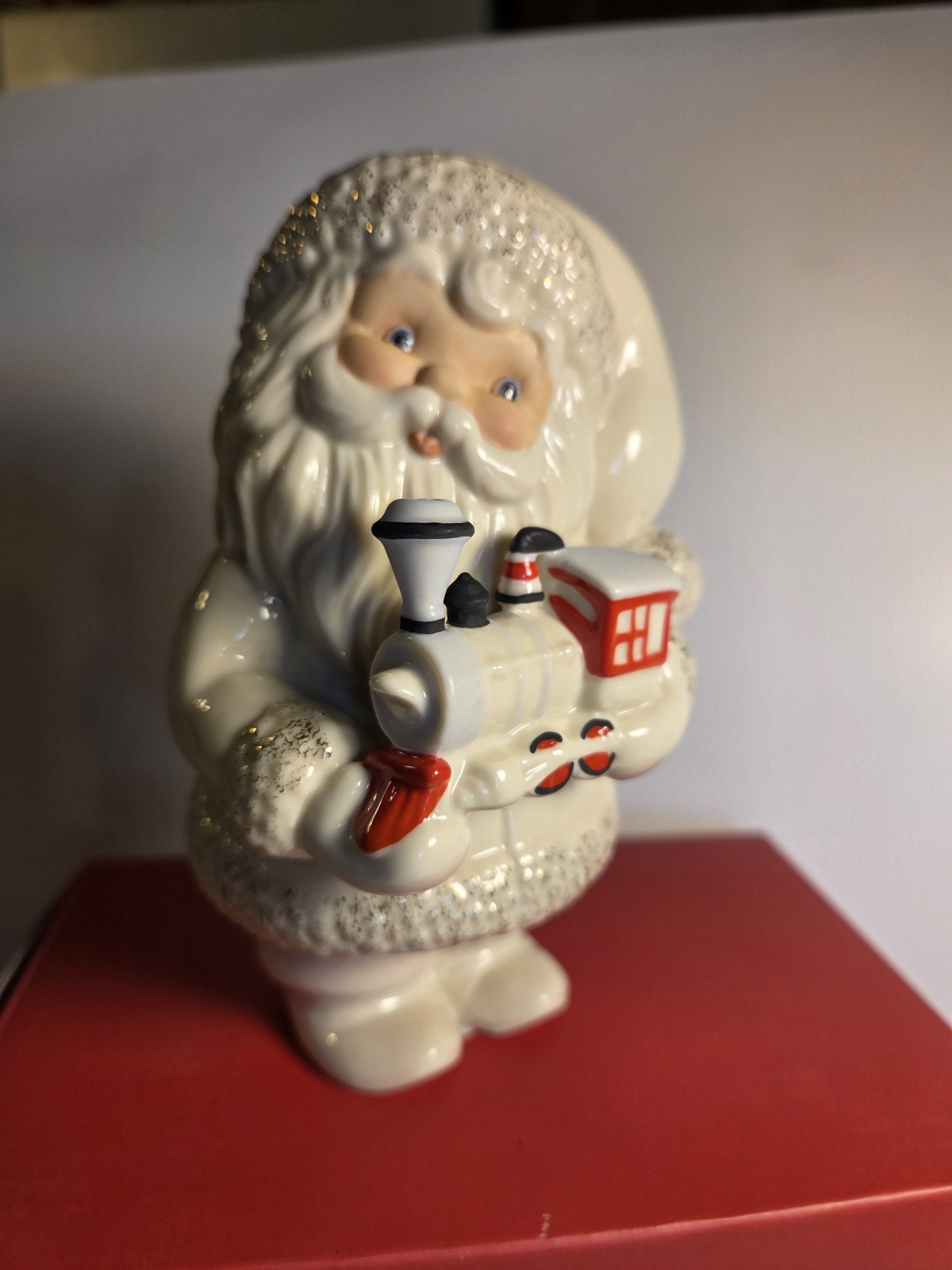 Lenox Santa Holding Train Figurine 5-inch Maker's Mark