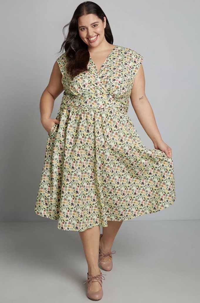 ModCloth X Retrolicious Holiday Magic Makers A-Line Dress Women’s 3X
