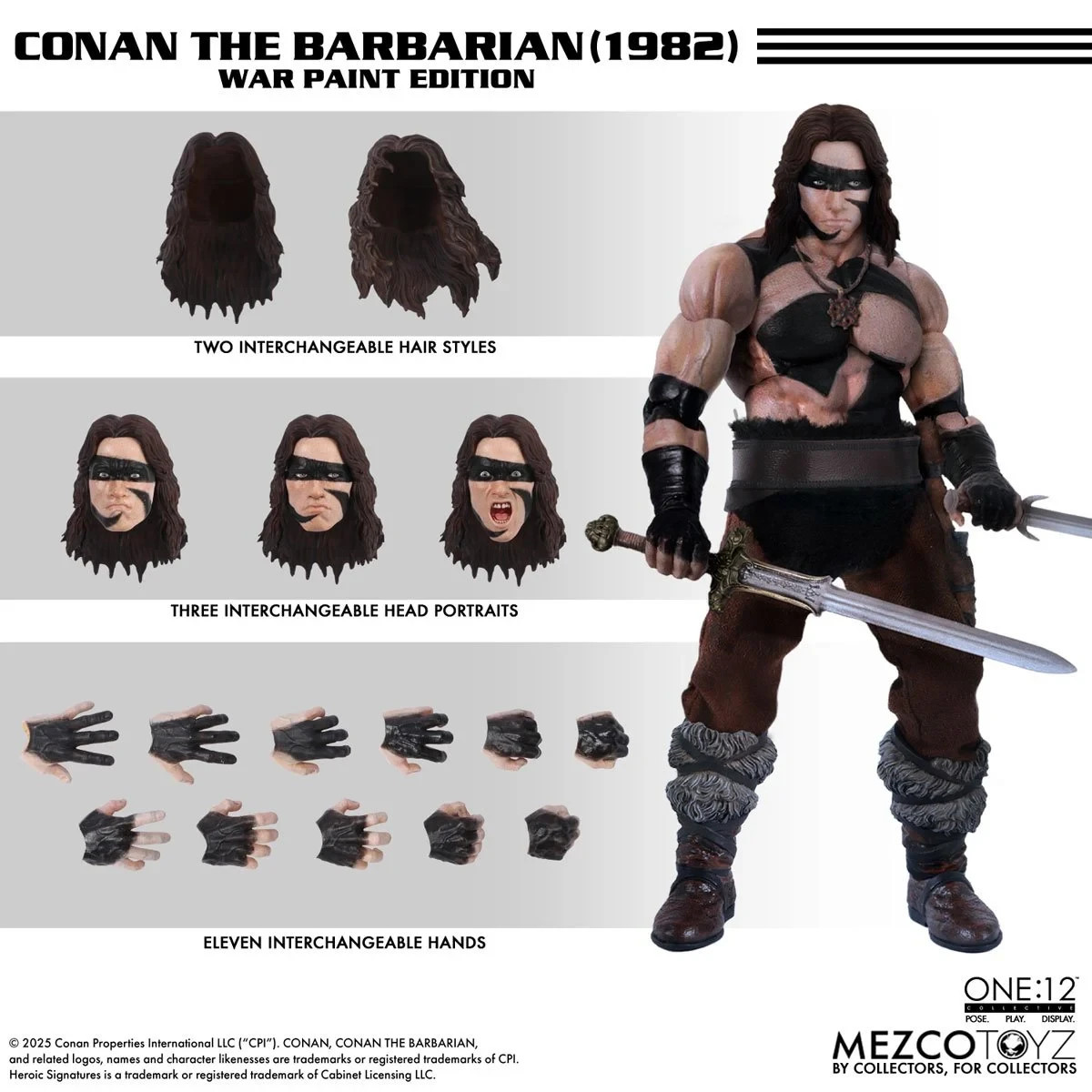 Mezco NEW * One:12 War Paint Conan * Collective Action Figure FACTORY SEALED