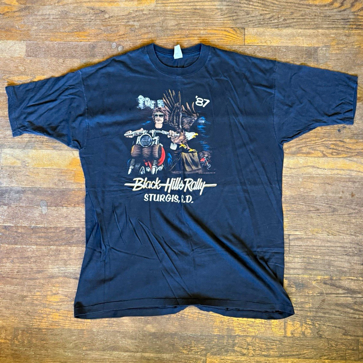 Vintage 1987 Harley-Davidson Black Hills Rally Sturgis SD Black T-Shirt 2XL Vintage 1987 Harley-Davidson Black Hills Rally Sturgis SD Black T-Shirt 2XL