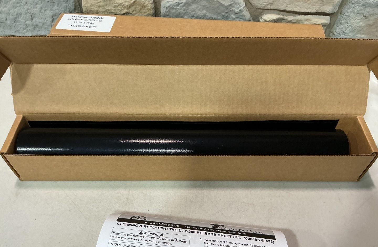3 A.J. Antunes & Co. Release sheet 7000495 7000496 for Mcdonald toaster UTX-200