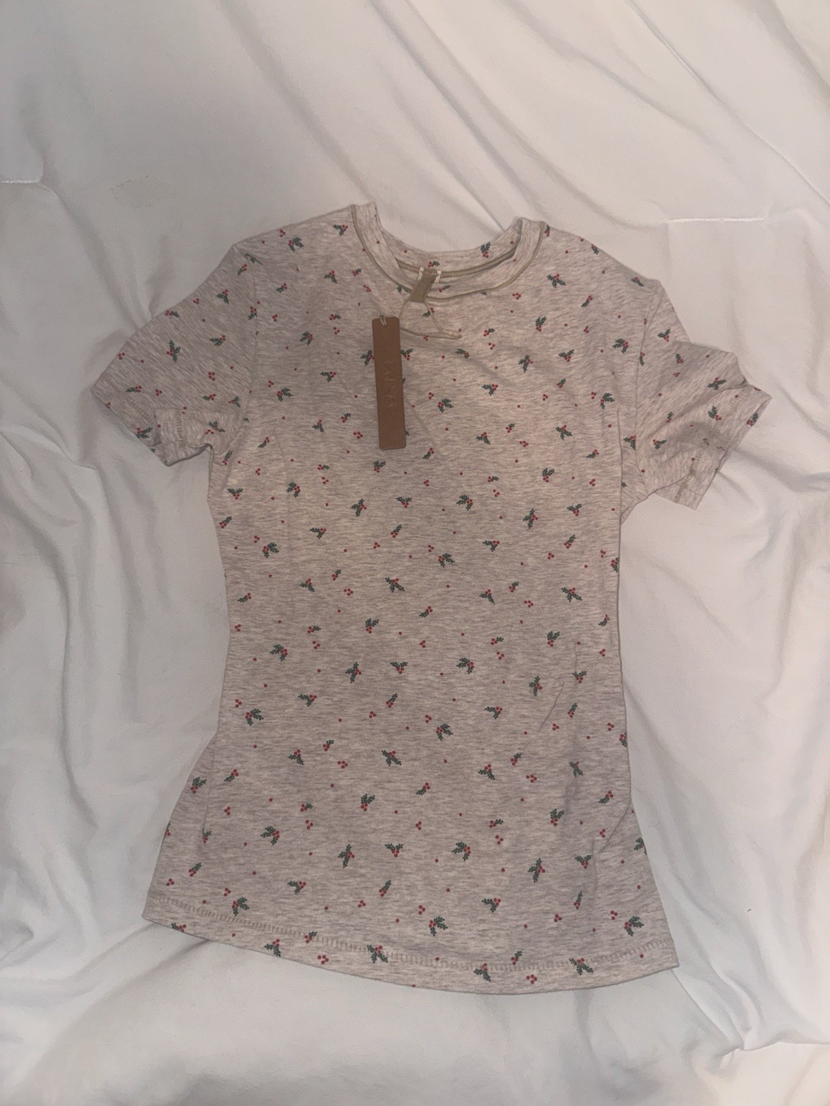 Skims Oatmeal holly short sleeve and pant set Shirt xs and pants small NWT Skims Oatmeal holly short sleeve and pant set Shirt xs and pants small NWT