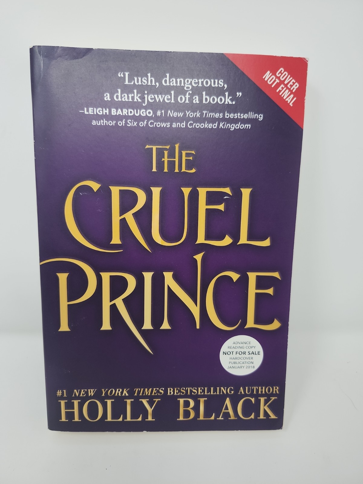 ARC The Cruel Prince by Holly Black - advance copy 2018 + Extra