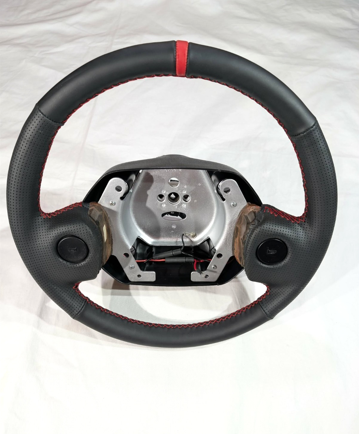 94-97 Dodge Ram Steering Wheel BLACK & RED New Leather Customized Upgrade OEM
