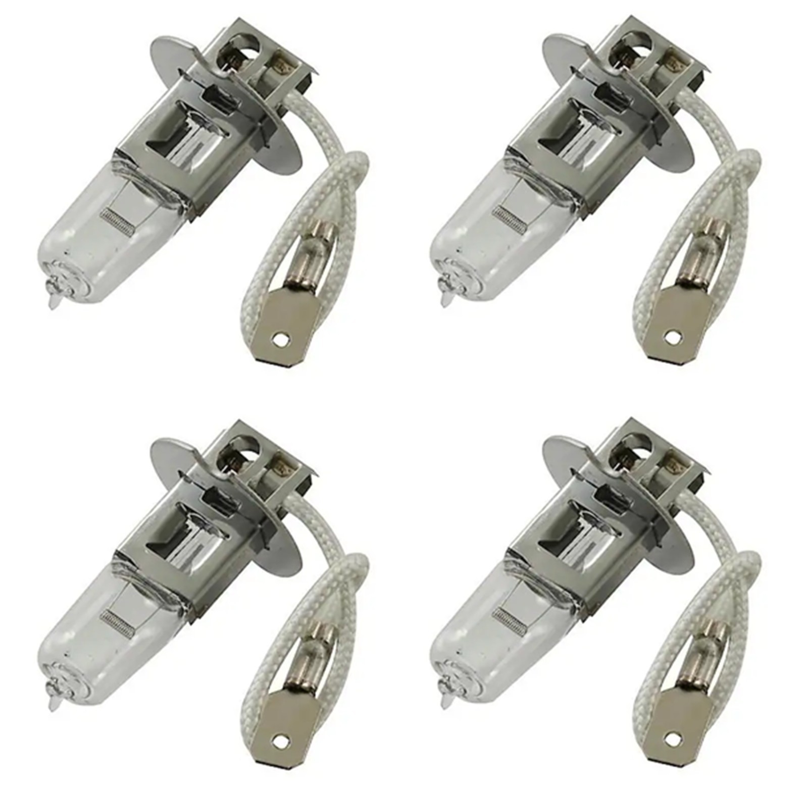 FOUR H3 12V 55W bulbs Halogen Alpena Direct Replacement Bulbs Bright Clear White