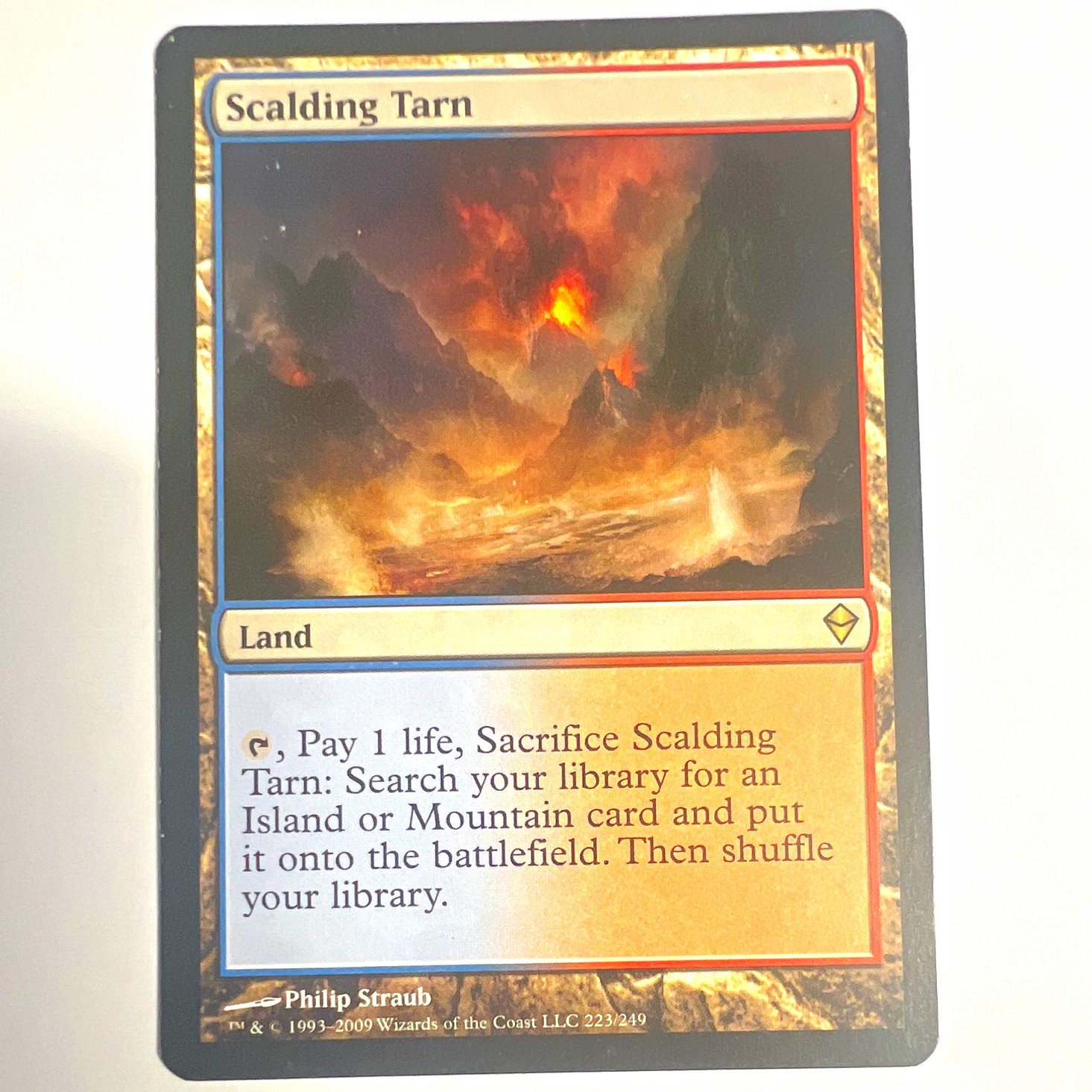 Wizards of the Coast MTG Scalding Tarn Zendikar #223/249 Rare Reg Eng 2009 Wizards of the Coast MTG Scalding Tarn Zendikar #223/249 Rare Reg Eng 2009