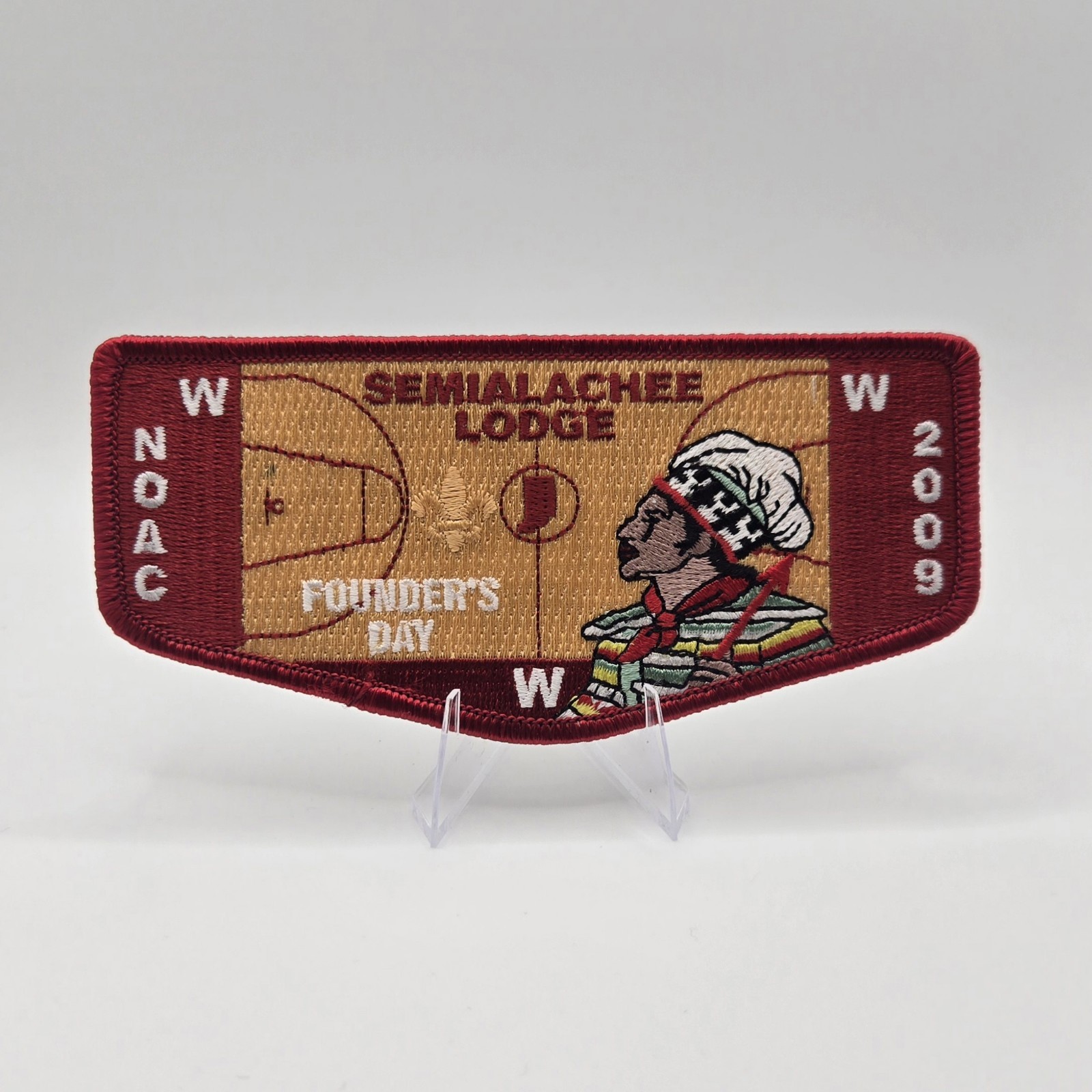 Semialachee Lodge 239 Suwannee River Area Council 2009 NOAC Founder\'s Day Flap
