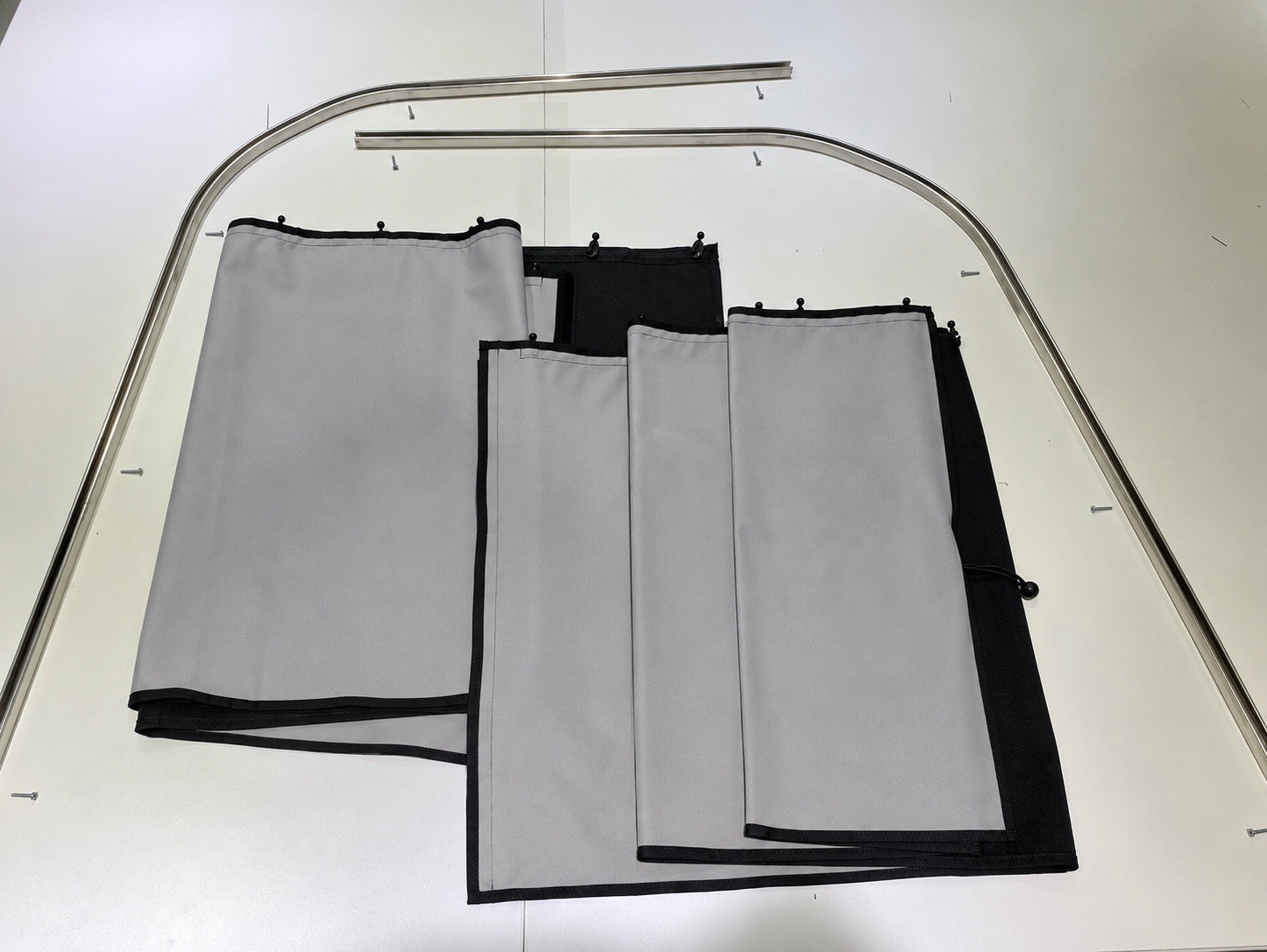 Freightliner CASCADIA 2008-2025 Windshield Curtains and Rails (See Description)