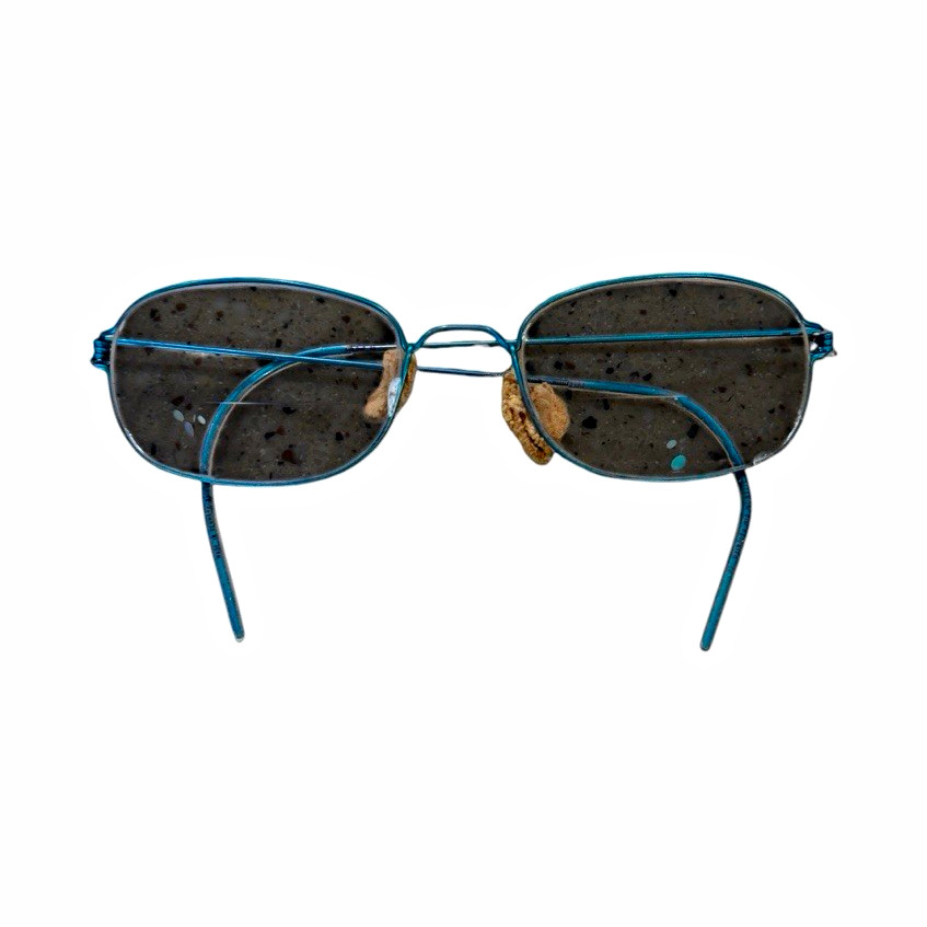 Vintage Lindberg Mars Unisex Blue Titanium Full Rim Rectangle Glasses Frame Vintage Lindberg Mars Unisex Blue Titanium Full Rim Rectangle Glasses Frame