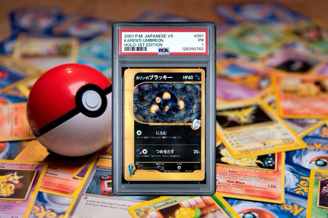 2001 P.M. Japanese VS Karens Umbreon Holo 1st Edition Pokemon Card PSA 1 2001 P.M. Japanese VS Karens Umbreon Holo 1st Edition Pokemon Card PSA 1